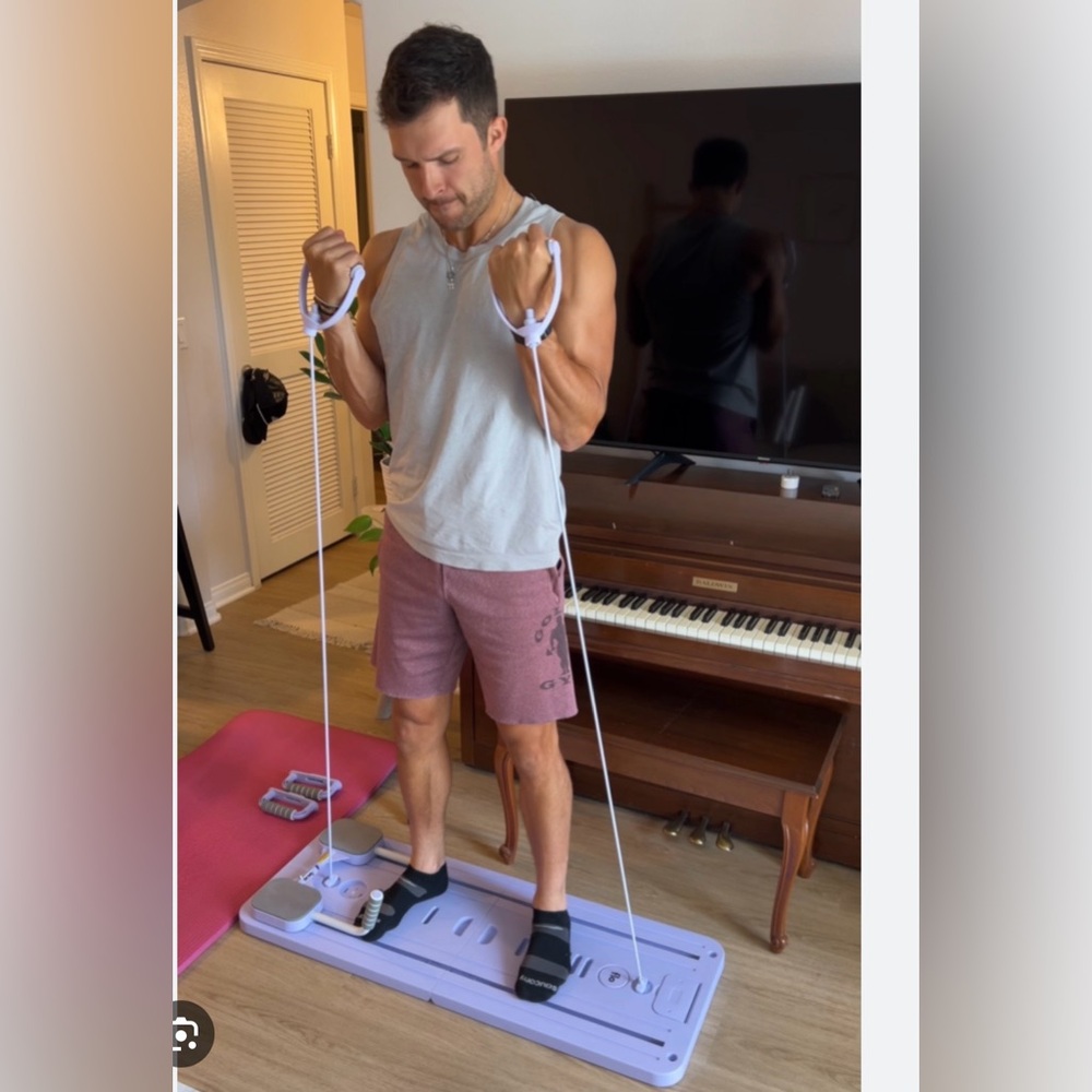 Flo Pilates Portable Reformer in Purple- Like New! - Picture 6 of 7